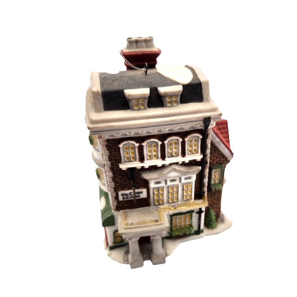 Dept 56 Charles Dickens 1992 Heritage Crown & Cricket Inn Christmas Ornament